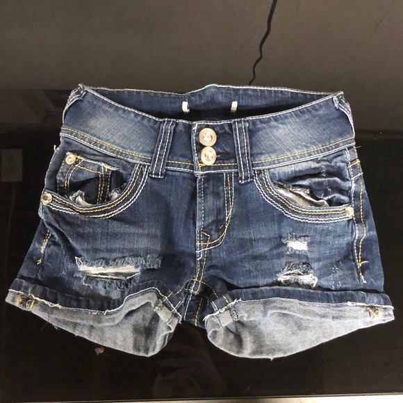 Denim shorts